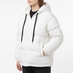 Custom Plus Size <b>Women's</b> Fluffy Hooded Puffer Jacket Warm <b>Padded</b> <b>Winter</b> <b>Coat</b> - Product Image 6
