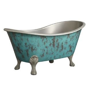 Baignoire en cuivre martelé à la main, dotée d'un corps hexagonal unique et de pieds rustiques ornés. Disponible aux prix de gros. - Product Image 4