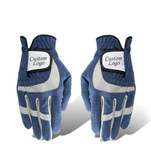 Guantes de Golf de Cuero para Hombre, Diseño Personalizado al por Mayor, Fibra Suave, Transpirables, Antideslizantes, Color Personalizado, para Mano Izquierda o Derecha - Product Image 2