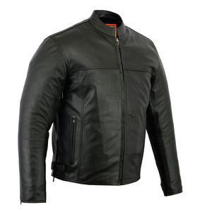 Vestes en cuir véritable pour hommes avec logo personnalisé, vente en gros, vestes tendance pour hommes automne et hiver - Product Image 4