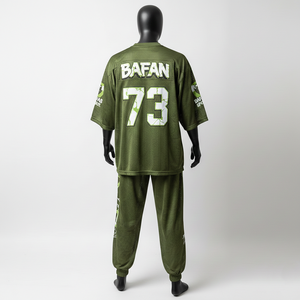 Conjunto de Jersey y Pantalón de Malla de Poliéster Premium para Hombre, 160 GSM, Transpirable, con Paneles Laterales, Ropa Deportiva con Logotipo Personalizado, Conjunto de 2 Piezas para Hombre - Product Image 2