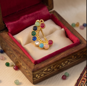 Divyoro Rainbow Crescent <b>NosePin</b> - Product Image 5