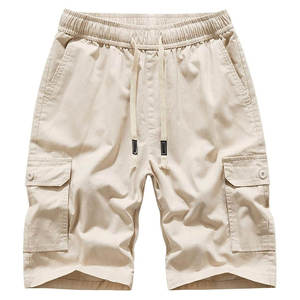 Pantalones Cortos Cargo para Hombre con Logotipo Personalizado, Cintura Elástica, Casuales, con Múltiples Bolsillos, para Uso en Exteriores, Verano - Product Image 1