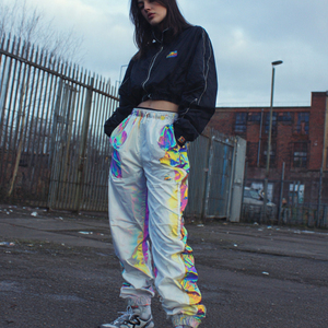 <b>Drawstring</b> Waist Windbreaker Pants Women High Quality Waterproof Rain Pants Ladies Rain <b>Trouser</b> - Product Image 3