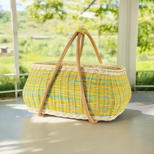 Bulk deal handcrafted rattan picnic <b>baskets</b> storage <b>hamper</b> container <b>basket</b> <b>for</b> outdoor dinings - Product Image 3