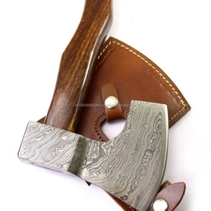 Hacha de Acero de Damasco con Mango de Madera Multiusos, Cuchilla Doble, Alta Calidad, Precio de Fábrica - Product Image 5