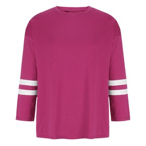 เสื้อยืดผู้หญิงไซส์ใหญ่ แขนยาว คอกลม ผ้าโพลีเอสเตอร์ กันยับ ทรงหลวม ปักลาย 3 มิติ ใส่ได้ทุกวัน - Product Image 1