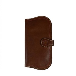 Portefeuille long en cuir véritable marron noyer pour homme, pochette de voyage de luxe pour espèces, porte-cartes, pochette pour smartphone, étui organisateur élégant de qualité supérieure - Product Image 1