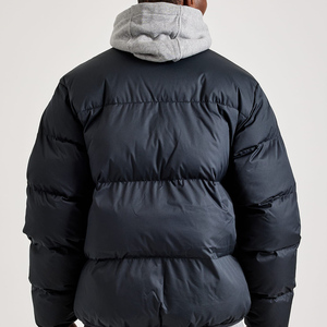 Chaqueta acolchada personalizada para hombre para invierno, ropa informal premium para exteriores, a prueba de viento, con cierre de cremallera y bolsillos laterales, abrigo para hombre - Product Image 4