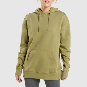 Customized 100% Cotton Fleece Heavyweight Knitted Breathable Eco-Friendly Long Winter Men's Hooded <b>Sweatshirt</b> <b>with</b> Badge <b>Slogan</b> - Product Image 5
