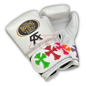 Gants de boxe en cuir No Boxing No Life avec poignées extensibles, respirants, antidérapants, fermeture à lacets pour l'entraînement de boxe - Product Image 4