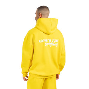 Sweat à capuche décontracté pour homme, épais, hiver, 100% coton molletonné, respirant, écologique, avec poche, manches longues, personnalisable - Product Image 3