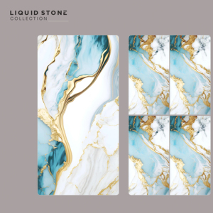 Losa de Porcelana Opulenta con Acabado Brillante Similar al Vidrio, 600x1200mm, 60x120cm, 24x48 Pulgadas, Baldosa Decorativa de Gran Formato para Pisos y Paredes - Product Image 1