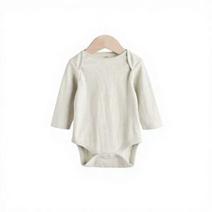 Vêtements Annamar personnalisés, 95% bambou, 5% élasthanne, body bébé uni, doux, extensible, respirant, vêtements d'été pour nouveau-né - Product Image 1