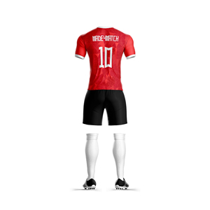 Maillot de football, short de football, nom d'équipe personnalisé, logo, nom du joueur, numéro, logo du sponsor, prix de gros d'usine, 100% polyester - Product Image 2