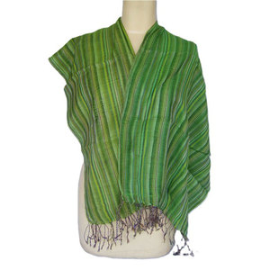 Elegant Stripe Design Handloom Scarf Soft Woven Cotton Traditional Artisan Made Lightweight Fashion <b>Wrap</b> <b>Shawl</b> Unisex Winter - Product Image 1