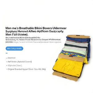 <b>Men's</b> Breathable <b>Bikini</b> Boxers Underwear Surplus Leftover Overruns Shipment Cancel Original Branded Apparel Stock Sizes 4XL 5XL - Product Image 3