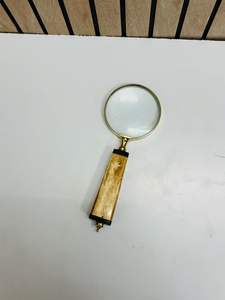 Lupa de Mano de 2.5'' con Mango de Hueso Natural |   Lupa de Inspección Óptica - Product Image 6