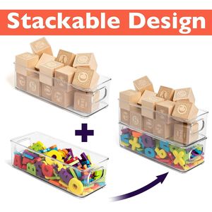 Contenitori in Plastica per Dispensa, Set da 8, Organizzatori per Cucina, Frigorifero, Armadietti e Ripiani - Product Image 4