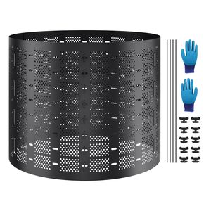 220-Gallon Expandable Outdoor Composter <b>Bin</b> Easy Setup with <b>Large</b> Capacity Fast Composting for Fertile Garden Supplies - Product Image 1