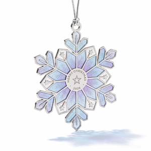 Snowflake Metal Christmas Ornament Engraved Durable High Quality Full Color Xmas Hanging <b>Decoration</b> <b>Winter</b> Gift Seasonal - Product Image 1