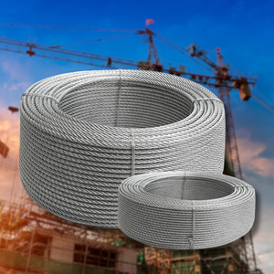 Cable de Acero Galvanizado en Caliente de Primera Calidad, Fabricado en Corea, Cable de Acero GAC 7x7 7x19 para Construcción, Alta Resistencia a la Tracción - Product Image 1