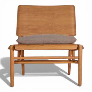 Silla de Jardín de Madera de Teca Sólida de Lujo, Diseño Escandinavo Minimalista, Silla de Patio para Descanso, para Villa, Hotel, Resort - Product Image 2