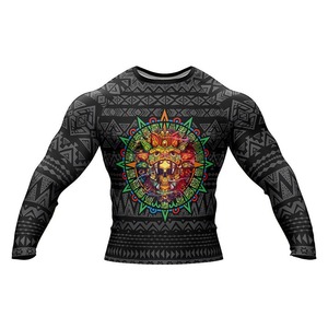Rashguard de haute qualité personnalisé imprimé par sublimation pour MMA, BJJ, Muay Thai, respirant, séchage rapide, anti-UV, anti-bactérien - Product Image 1