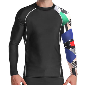 Custom Clothing Rush Guard Sun Protection Clothing Men <b>Compression</b> <b>Shirt</b> Rash guard Men Rash Vests Rash Guard Best Rash Guards - Product Image 1
