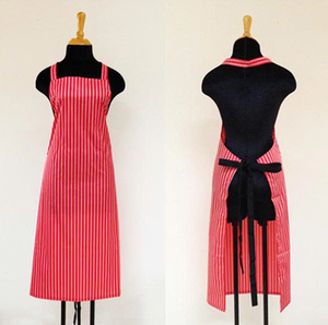 Delantal Diekensen, el Último y Más Económico Modelo Unisex de Tela de Poliéster con Rayas Rojas, Disponible en Stock - Product Image 1