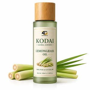 Aceite Esencial de Limoncillo de Tamil Nadu 100% Puro y Natural de Primera Calidad, Destilado al Vapor, para Aromaterapia y Cuidado Facial, Kodai Global Export - Product Image 1