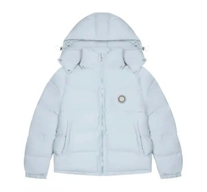 Blouson matelassé réfléchissant et imperméable pour homme, coupe-vent, à capuche, en toile épaisse, séchage rapide, style streetwear hiver - Product Image 1