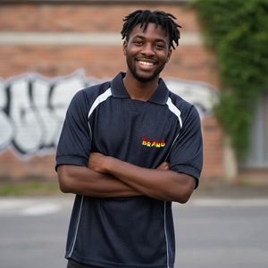 Camiseta de fútbol de manga corta transpirable de alta calidad, diseño nuevo personalizado OEM/ODM, de gran tamaño, para hombre. - Product Image 3