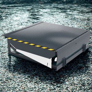 Rampe de chargement hydraulique pour quais de manutention d'entrepôt, destinée aux camions lourds et aux chariots élévateurs. - Product Image 3