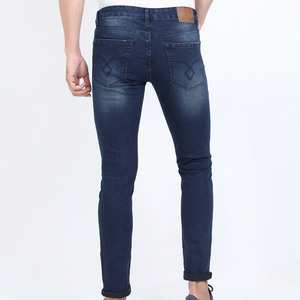 Custom Brand Logo Printed Lightweight High Waist <b>Button</b> <b>Fly</b> Casual Men <b>Jeans</b> Pant Wholesale - Product Image 2