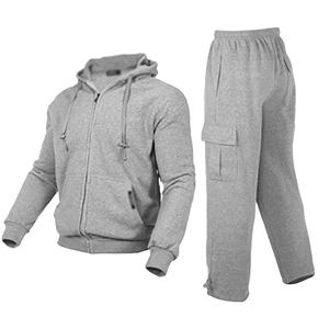 ชุดวอร์ม2ชิ้นสำหรับฟิตเนสยิมของผู้ชายใส่วิ่งมีฮู้ดชุดวอร์มซักได้ลายพื้นโลโก้ออกแบบได้ตามต้องการ - Product Image 3