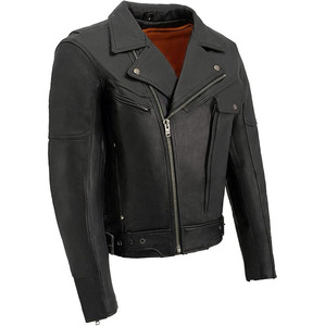 Chaqueta de Motocicleta Unisex de Alta Calidad, Chaqueta M/C con Bolsillos Utilitarios y Cinturón Lateral para Hombre - Product Image 1