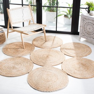 Alfombras de Yute y Algodón Tejidas a Mano, Antideslizantes, Personalizadas, Gruesas, para Sala de Estar, Ejercicio, Camping, Oración, Lavables a Máquina - Product Image 4