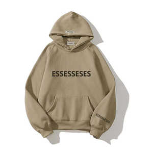 Sudadera con Capucha ESSENTIAL de Alta Calidad, 100% Algodón, para Hombre, Estilo Invernal, Color Sólido, Ropa Deportiva, Marca Streetwear - Product Image 6