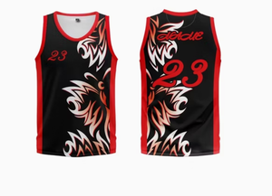 Maillots de basket-ball personnalisés en polyester avec tissu en maille respirant - Product Image 5