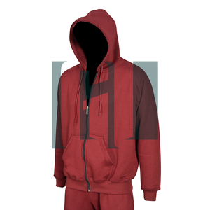 Men's Heavyweight <b>Zip</b>-Up Hoodie Polyester Cotton Full Zipper <b>Hooded</b> Warm Winter Hoodie - Product Image 2
