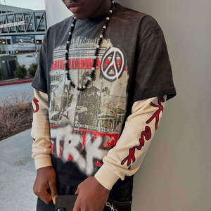 Camisetas Personalizadas de Manga Corta Extra Grandes para Hombre, 100% Algodón, Alta Calidad, Antiarrugas, Transpirables - Product Image 2