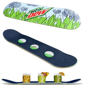 Bandeja de servicio para accesorios de bar con diseño de monopatín - Product Image 4