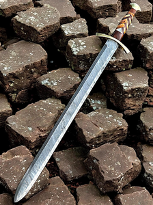 Hand Forged Stainless Steel Long <b>Sword</b> | Antique Medieval Viking <b>Sword</b> | <b>Silver</b>-Plated Polished Wall Hanging Wedding Gift for - Product Image 4