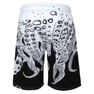 <b>Mens</b> Octopus Print Swim <b>Trunks</b> Elastic Waist Drawstring Beach Shorts Quick Dry Summer Vacation Swimwear Board Shorts - Product Image 3