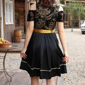 Última Novedad 2026: Vestido Dirndl Único - Traje Alemán Oktoberfest Bávaro - Elegante Dirndl para Halloween - Product Image 2