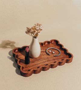 Handmade Wooden Food Serving Tray Irregular Shape Dishes Rustic <b>Decorative</b> <b>plate</b> for Restaurant Hotel and Home Use - Product Image 5