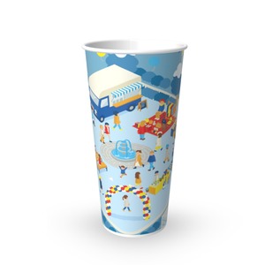 Gobelet en papier jetable de qualité alimentaire, à paroi simple, enduit de PE, 12 oz, personnalisé, pour thé au lait - Product Image 6