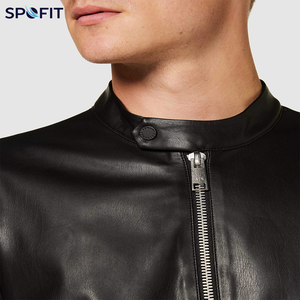 Blouson en cuir de vachette personnalisable, nouveau design, collection hiver 2026, pour homme, décontracté, avec logo frontal, respirant et écologique, vente en gros - Product Image 5