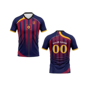 Diseña Tu Propia Camiseta de Fútbol Transpirable de Secado Rápido, Uniforme Sublimado 100% Poliéster, Kit Reversible de Fútbol para Verano - Product Image 1